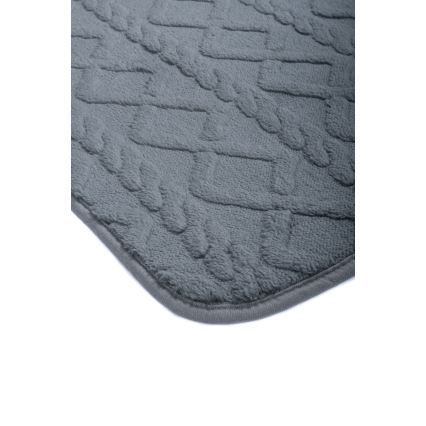 Bathroom mat NEW STYLE 3D 60x90 cm dark gray