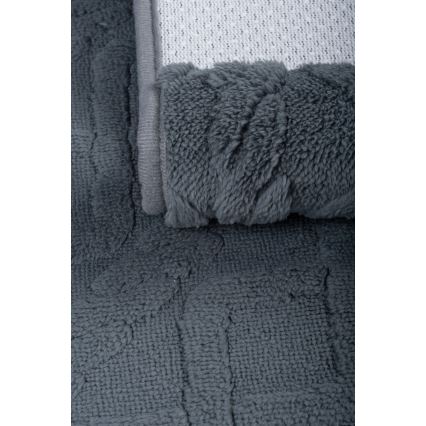 Bathroom mat NEW STYLE 3D 60x90 cm dark gray