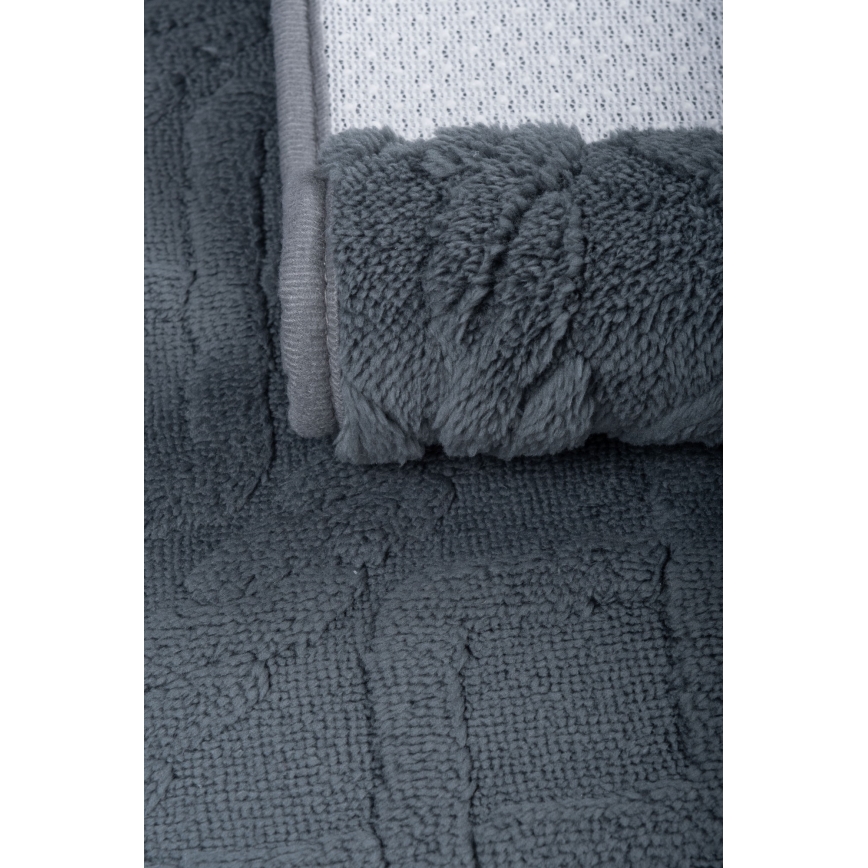 Bathroom mat NEW STYLE 3D 60x90 cm dark gray