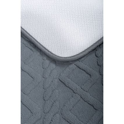 Bathroom mat NEW STYLE 3D 60x90 cm dark gray