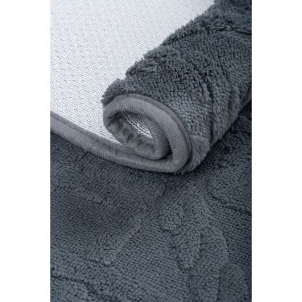 Bathroom mat NEW STYLE 3D 60x90 cm dark gray