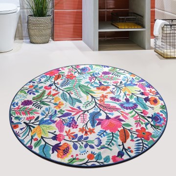 Bathroom mat PICTURA d. 100 cm colorful