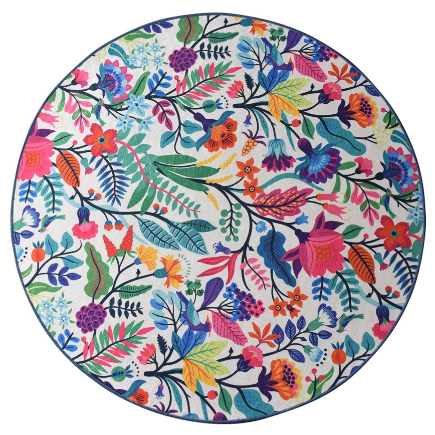 Bathroom mat PICTURA d. 100 cm colorful