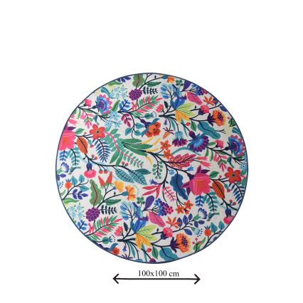 Bathroom mat PICTURA d. 100 cm colorful