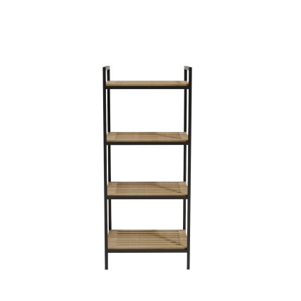 Bathroom rack STRALSUND 110x45 cm oak/black