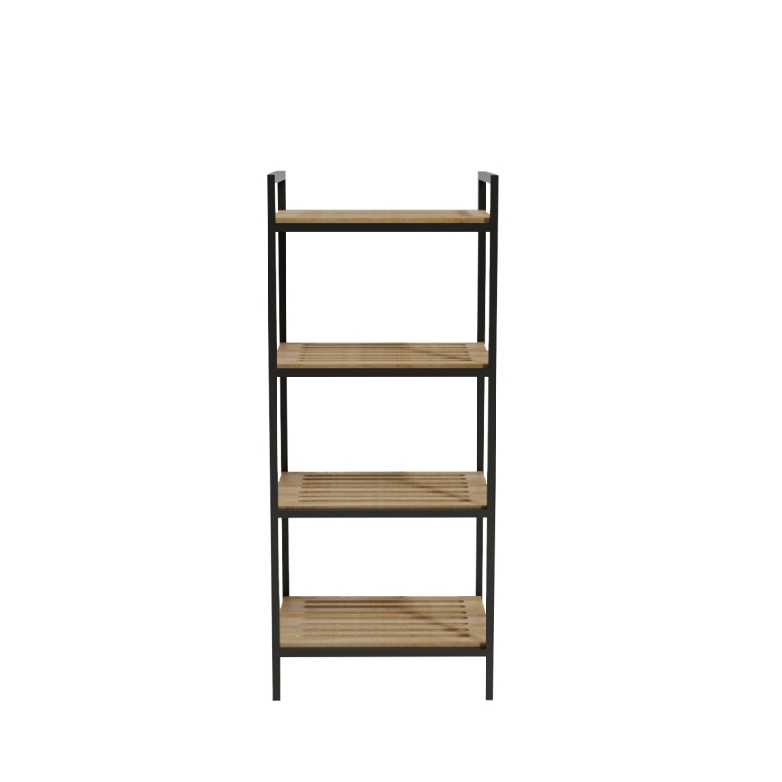 Bathroom rack STRALSUND 110x45 cm oak/black