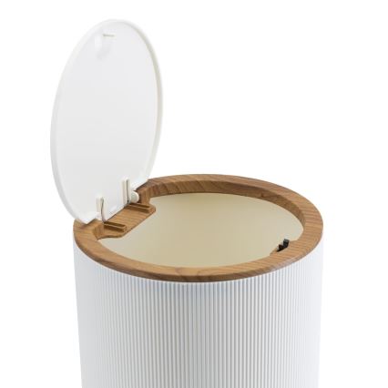Bathroom set ALISON 5 pcs white/brown