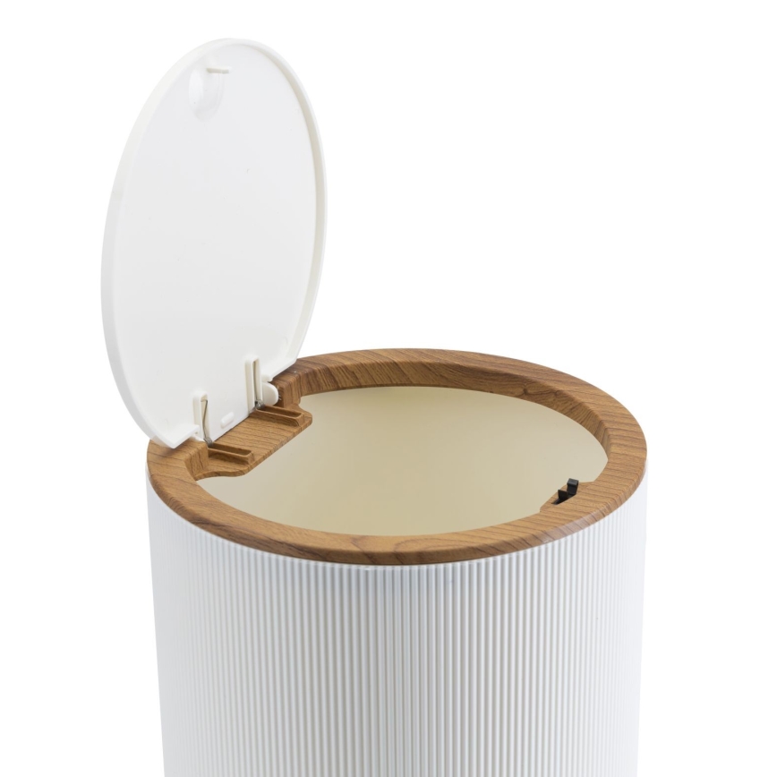 Bathroom set ALISON 5 pcs white/brown