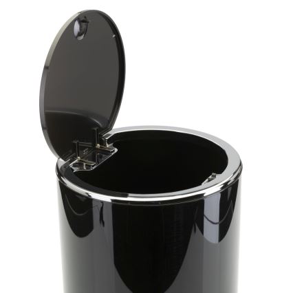 Bathroom set CARMEN 5 pcs black/shiny chrome