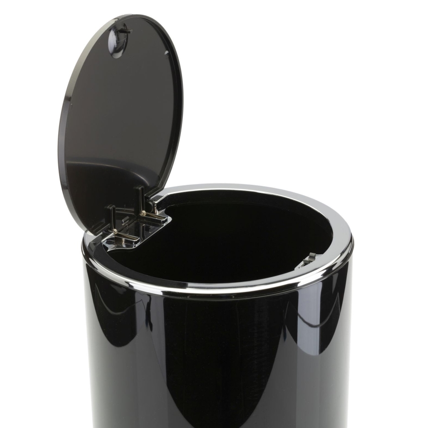 Bathroom set CARMEN 5 pcs black/shiny chrome