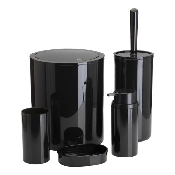 Bathroom set CARMEN 5 pcs black