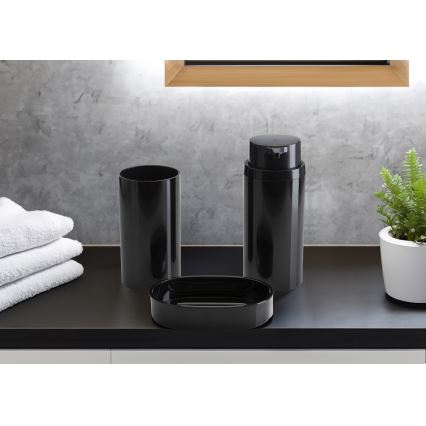 Bathroom set CARMEN 5 pcs black