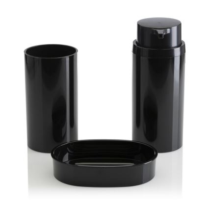 Bathroom set CARMEN 5 pcs black