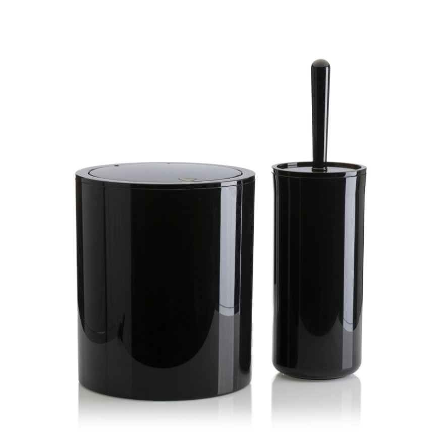 Bathroom set CARMEN 5 pcs black