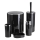 Bathroom set CARMEN 5 pcs black/shiny chrome