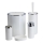 Bathroom set CARMEN 5 pcs white/shiny chrome