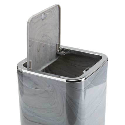 Bathroom set GRIS 5 pcs grey/shiny chrome