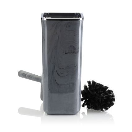 Bathroom set GRIS 5 pcs grey/shiny chrome