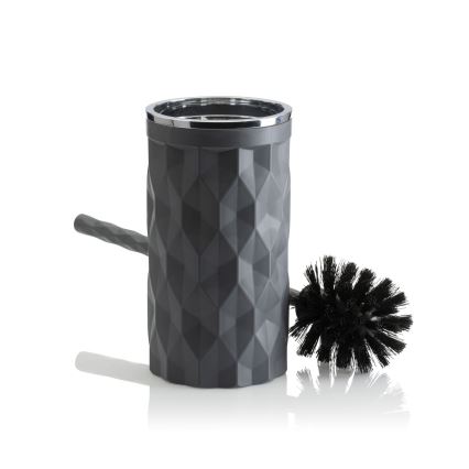 Bathroom set REINA 5 pcs anthracite/shiny chrome