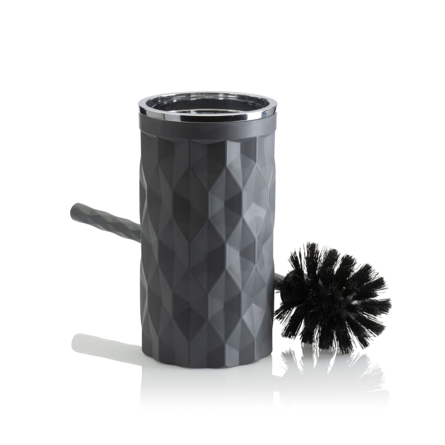 Bathroom set REINA 5 pcs anthracite/shiny chrome