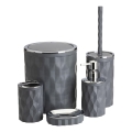 Bathroom set REINA 5 pcs anthracite/shiny chrome