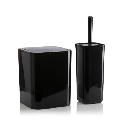 Bathroom set SIERRA 5 pcs black