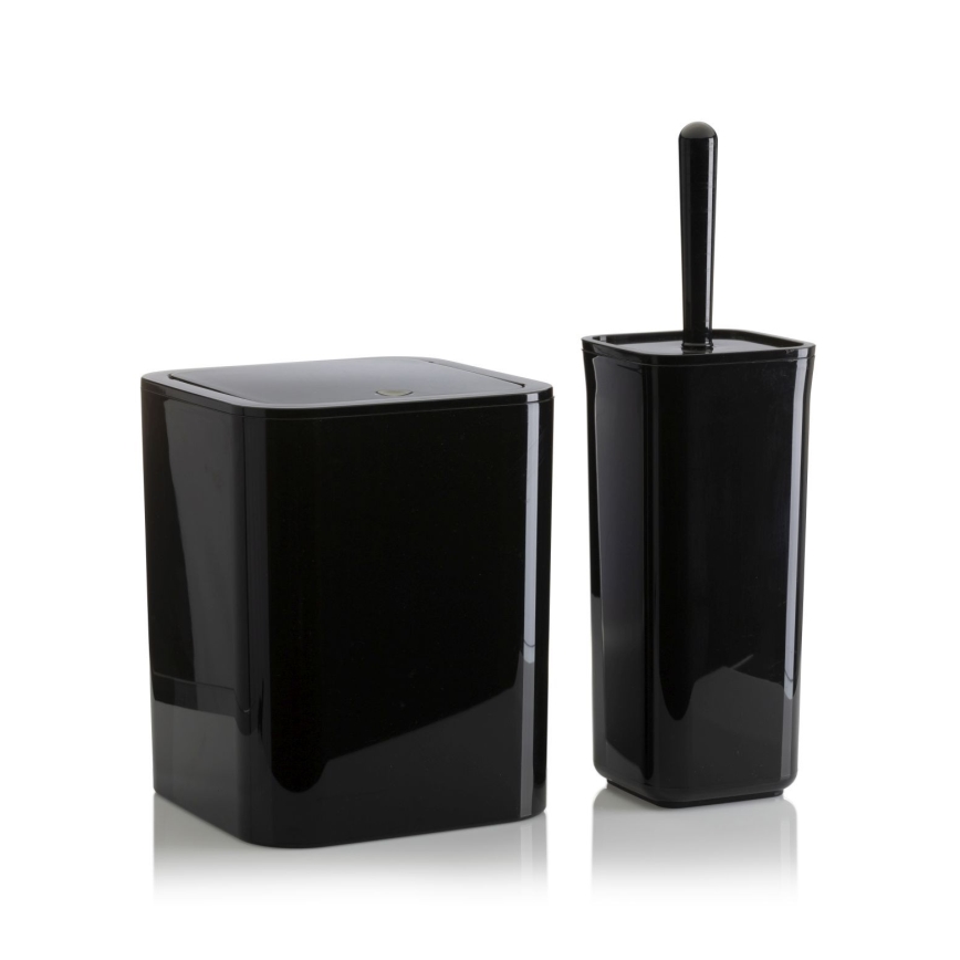 Bathroom set SIERRA 5 pcs black