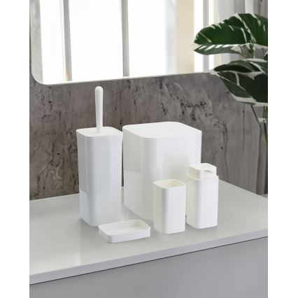 Bathroom set SIERRA 5 pcs white