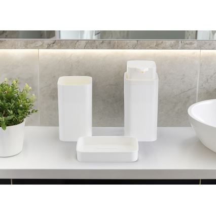 Bathroom set SIERRA 5 pcs white