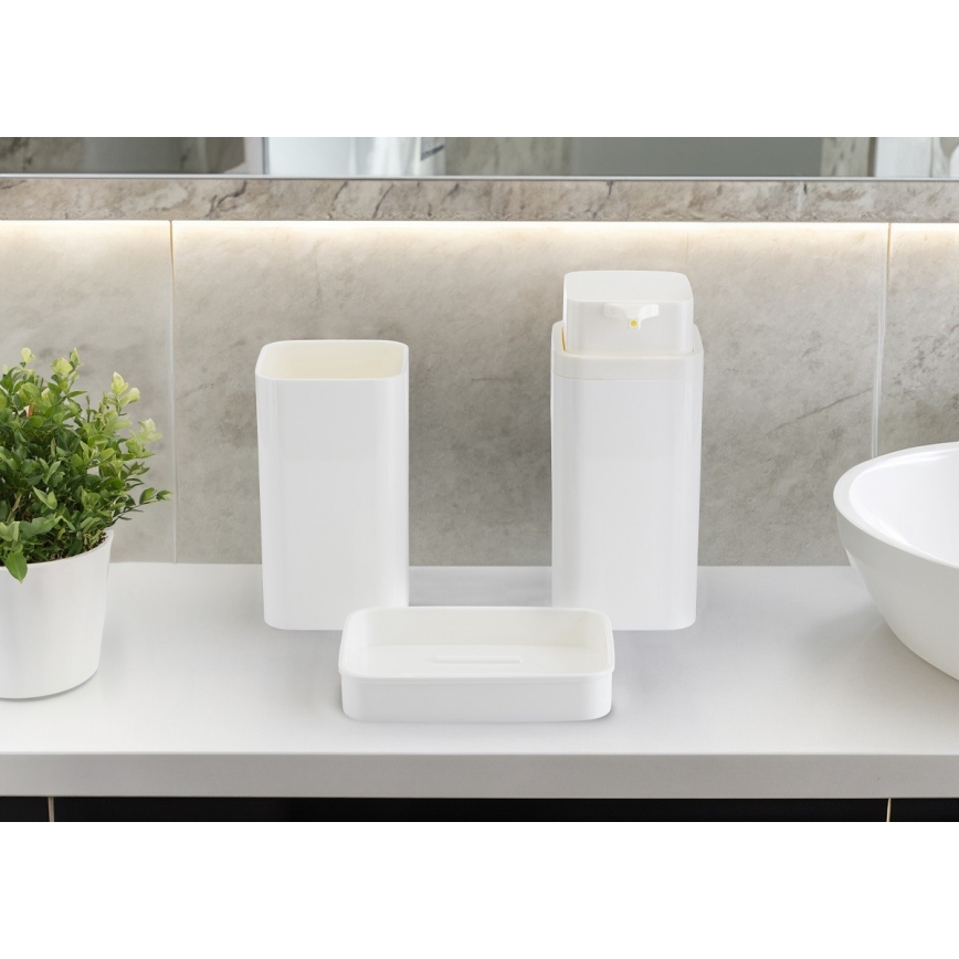Bathroom set SIERRA 5 pcs white