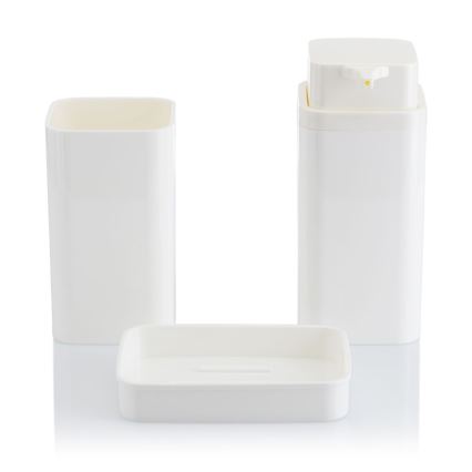 Bathroom set SIERRA 5 pcs white