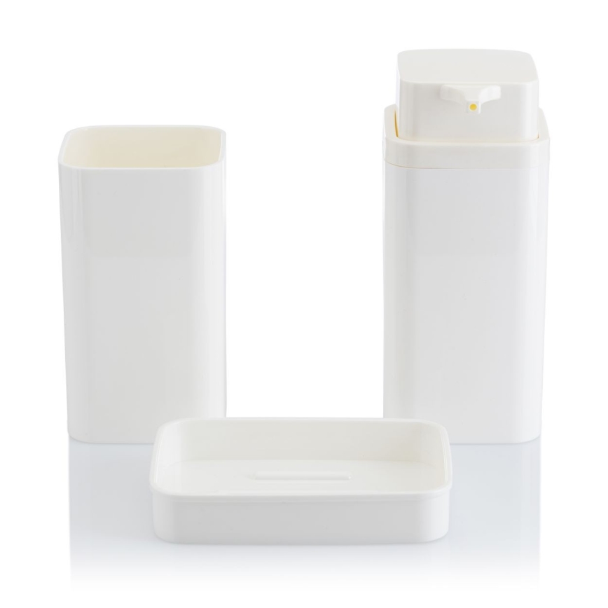 Bathroom set SIERRA 5 pcs white
