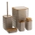 Bathroom set WAVE 5 pcs beige/brown