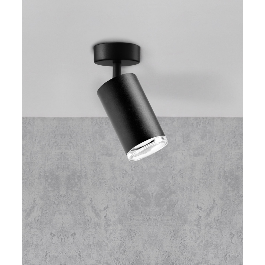 Bathroom spotlight TURYN 1xGU10/10W/230V IP44 black