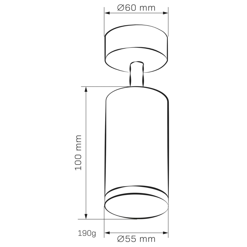 Bathroom spotlight TURYN 1xGU10/10W/230V IP44 black