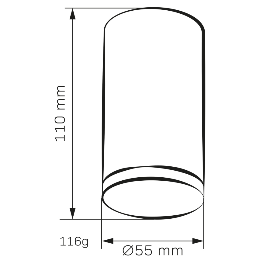 Bathroom spotlight TURYN 1xGU10/10W/230V IP44 white