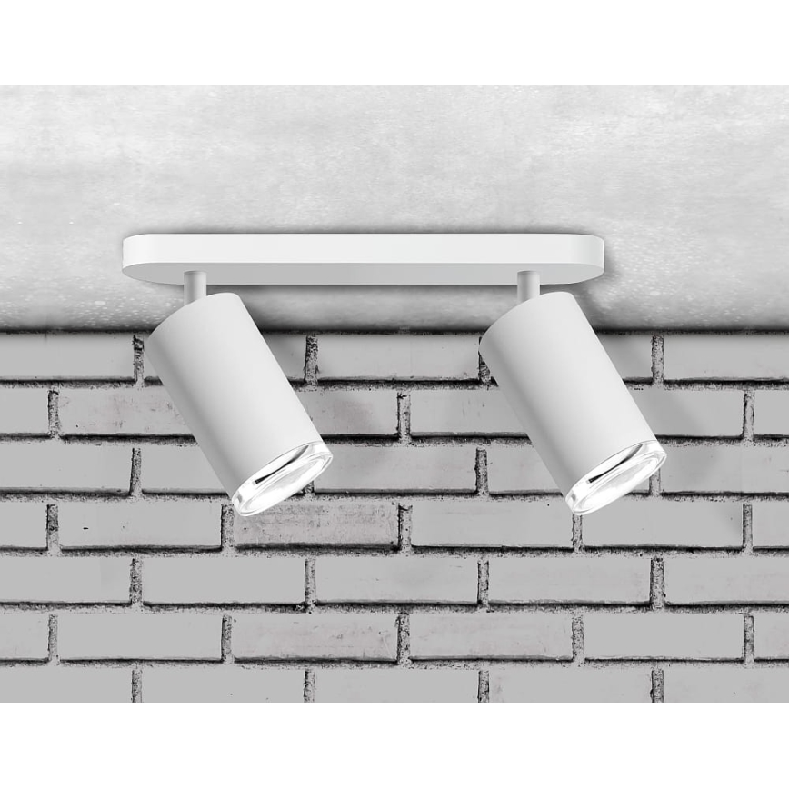 Bathroom spotlight TURYN 2xGU10/10W/230V IP44 white
