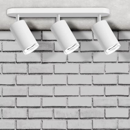 Bathroom spotlight TURYN 3xGU10/10W/230V IP44 white
