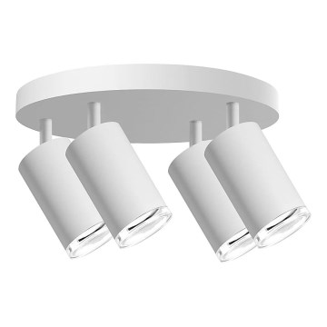 Bathroom spotlight TURYN 4xGU10/10W/230V IP44 white