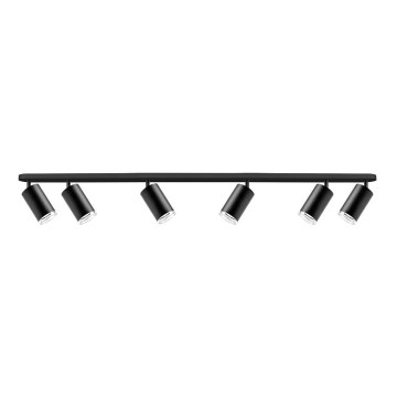 Bathroom spotlight TURYN 6xGU10/10W/230V IP44 black