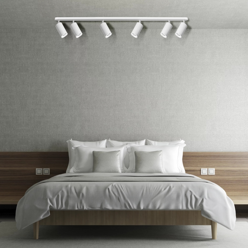 Bathroom spotlight TURYN 6xGU10/10W/230V IP44 white