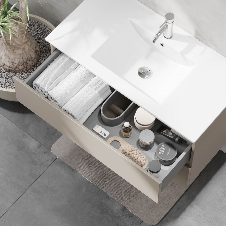 Bathroom vanity unit with basin KENWOOD 91x50x45 cm Marakesh