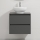 Bathroom vanity unit with basin TRONDHEIM/DRAMMEN 60x57x46 cm anthracite/white