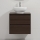 Bathroom vanity unit with basin TRONDHEIM/DRAMMEN 60x57x46 cm walnut/white