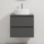 Bathroom vanity unit with basin TRONDHEIM/VIKEDAL 60x57x46 cm anthracite/white
