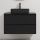 Bathroom vanity unit with integrated sink TRONDHEIM/LJORDAL 90×57×46 cm, Black