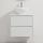 Bathroom vanity unit with sink TRONDHEIM/DRAMMEN, 60 x 57 x 46 cm, white
