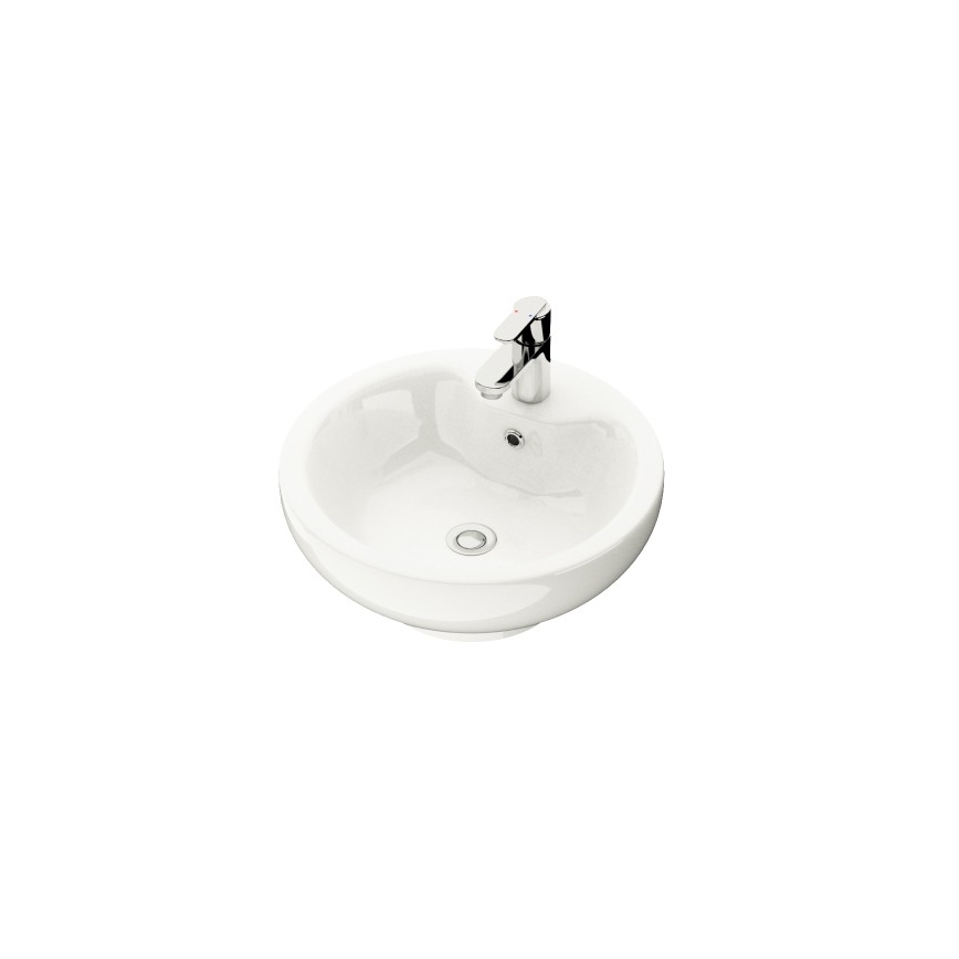Bathroom vanity unit with sink TRONDHEIM/DRAMMEN 90x57x46 cm black/white