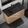 Bathroom vanity with basin KENWOOD 91 cm, oak/black
