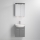 Bathroom vanity with sink ASTRID + LED mirrored cabinet 4xLED/4.3W/230V IP44 grey